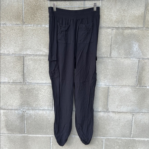 Hippie Rose Black Cargo Pants Casual Utility Women’s - Picture 5 of 6